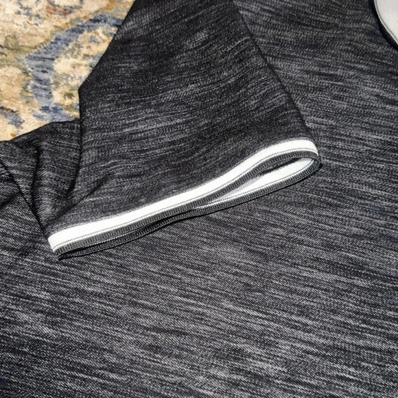 KARL LAGERFELD Designer Men’s Polo Quarter Zip Dress Shirt Size 2XL Short Sleeve - Picture 3 of 12